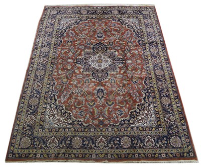 Lot 462 - A Kashan carpet