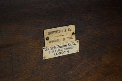 Lot 225 - The Globe-Wernicke Co. Ltd, London: a light oak three tier sectional bookcase