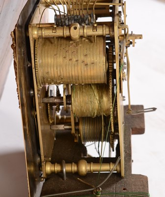 Lot 479 - William Prevost, Newcastle: A very rare late 17th Century three train walnut longcase clock.
