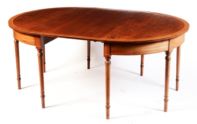 Lot 553 - A 19th Century mahogany D-end dining table