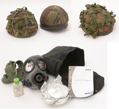 Lot 491 - Two Falklands War Paratrooper helmets and military ephemera