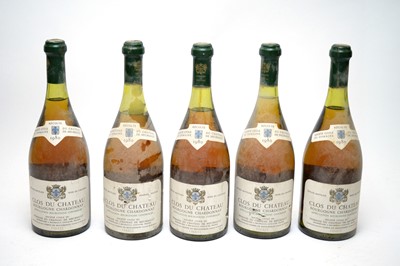 Lot 592 - Five bottles of Clos du Chateau, Bourgogne Chardonnay 1980
