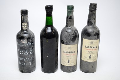 Lot 595 - Three bottles of port and one bottle of Fonseca