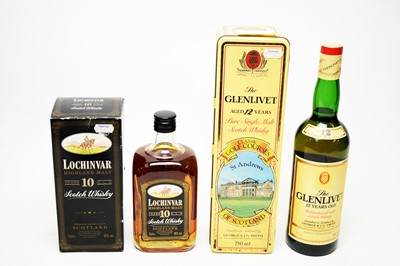 Lot 627 - One bottle of Glenlivet and one bottle of Lochinvar