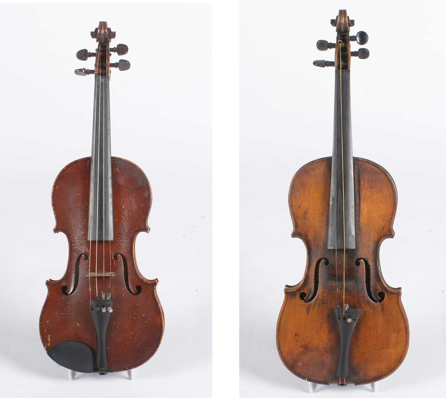 839 - Frederick Daniel Mahoney Violin, another and bow.
