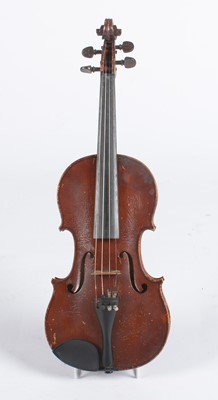 Lot 839 - Frederick Daniel Mahoney Violin, another and bow.