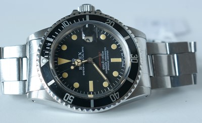 Lot 30 - A Gentleman's stainless steel Rolex Oyster Perpetual Submariner ref 5513 wristwatch c1968
