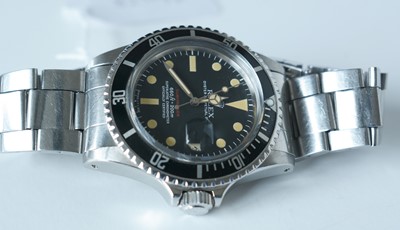 Lot 30 - A Gentleman's stainless steel Rolex Oyster Perpetual Submariner ref 5513 wristwatch c1968