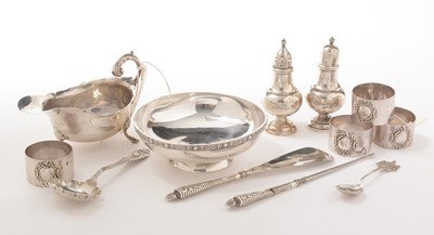 Lot 87 - Items of George V and later silver.