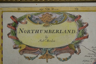 Lot 743 - Robert Morden - hand coloured map