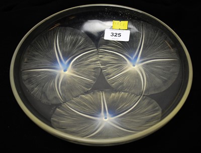 Lot 325 - Rene Lalique 'Volubilis' opalescent and clear glass shallow bowl