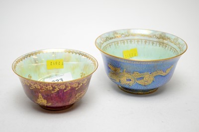 Lot 323 - Wedgwood 'Dragon' lustre circular bowl and another