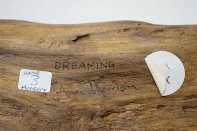 Lot 339 - Dreaming, a wood and resin sculpture by Anne Morrison