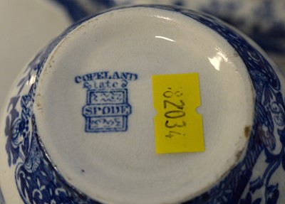Lot 226 - A selection of blue and white ceramics including Copeland Spode