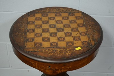 Lot 2 - A late Victorian walnut games table