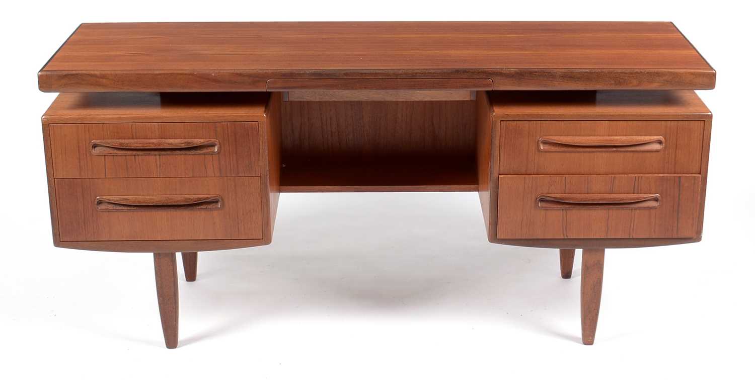 Lot 634 - Victor B. Wilkins for G-Plan: a teak 'Fresco' dressing table; and bedside table.