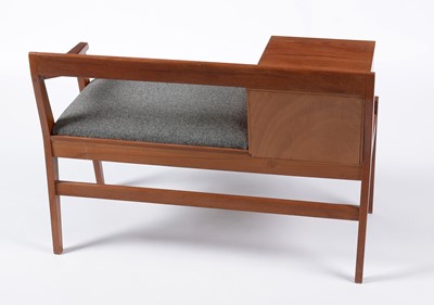 Lot 635 - Chippy Heath Furniture: a mid Century teak telephone table.