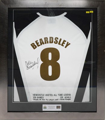 Lot 620 - A Newcastle United football shirt signed by Peter Beardsley