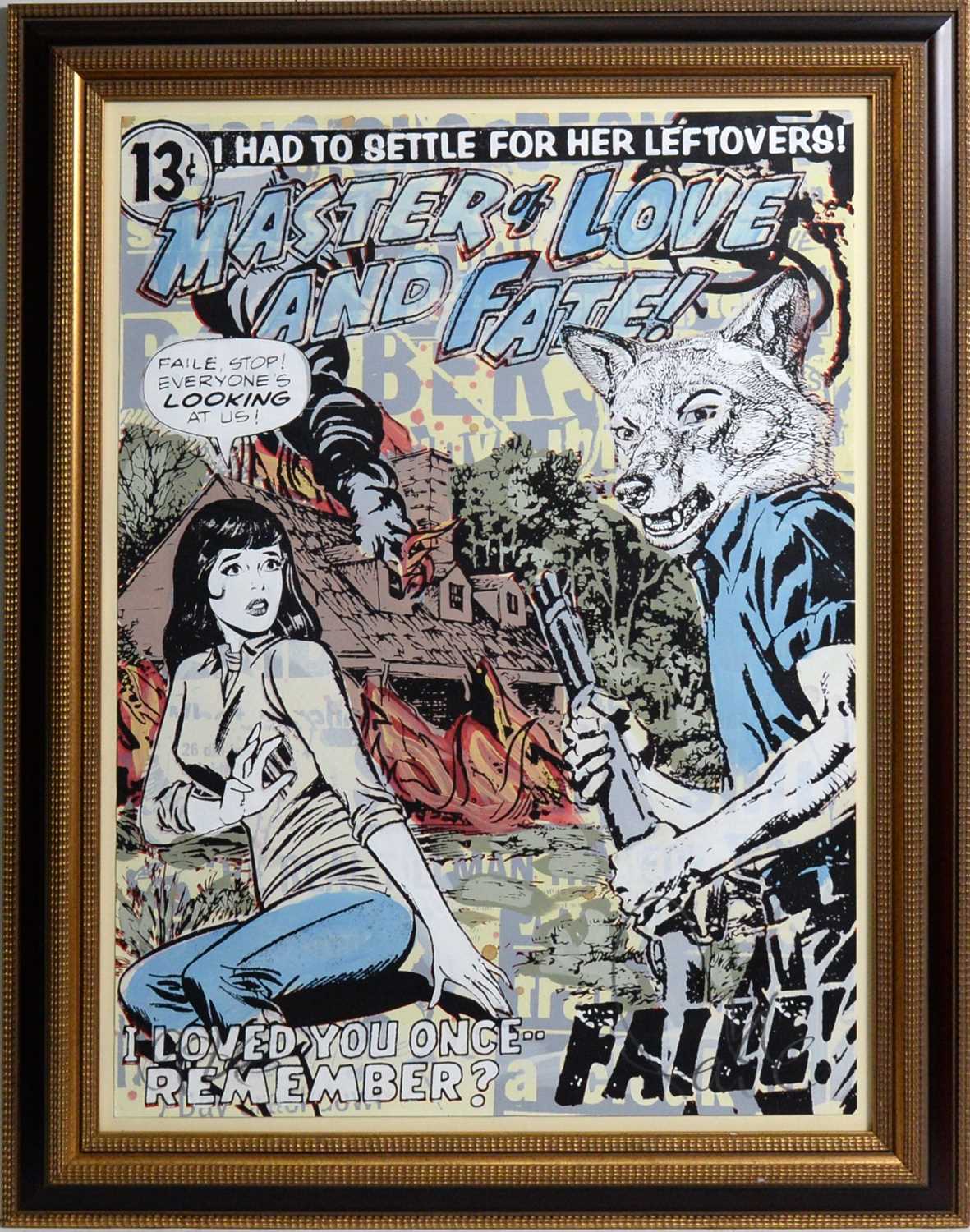 Lot 676 - Faile (Patrick McNeil and Patrick Miller) - Acrylic and silkscreen ink on paper