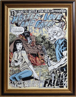 Lot 676 - Faile (Patrick McNeil and Patrick Miller) - Acrylic and silkscreen ink on paper