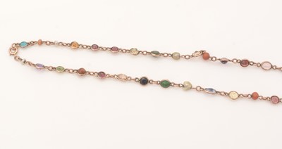 Lot 90 - An early 20th Century gemstone necklace