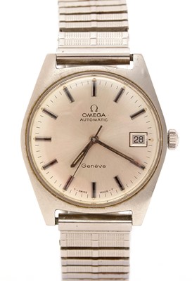 Lot 24 - Omega: a steel cased automatic wristwatch