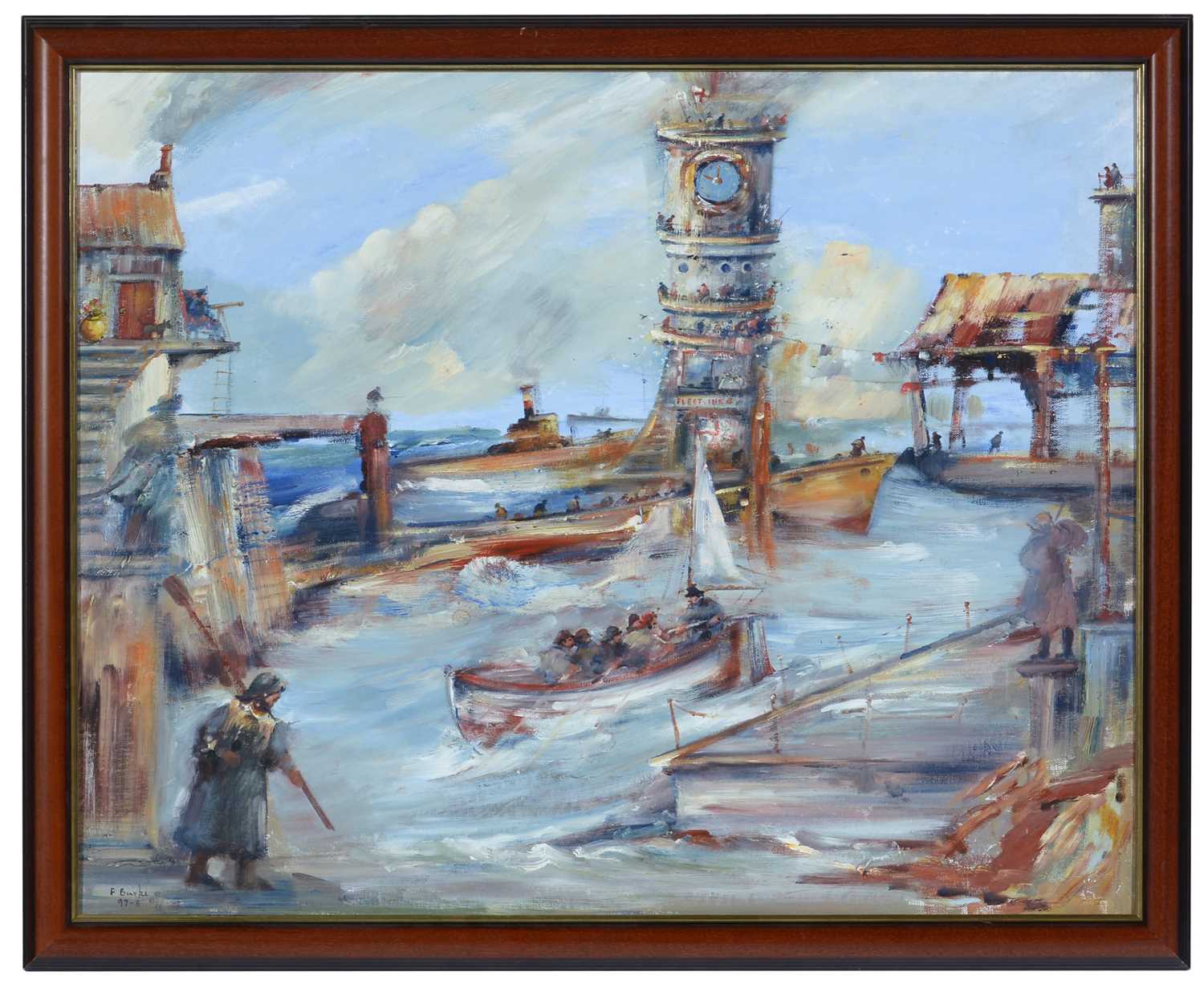 Lot 693 Frank Burke oil