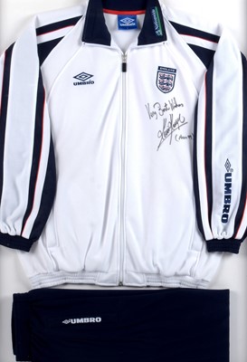 Lot 612 - The first England football team tracksuit worn by manager Kevin Keegan.
