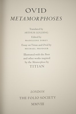 Lot 411 - Folio Society edition of Ovid's Metamorphoses
