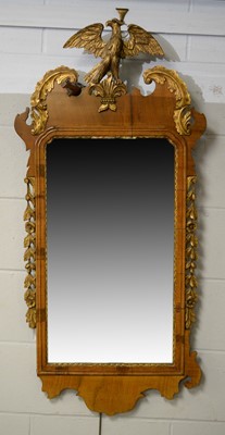 Lot 55 - George II style walnut pier mirror.