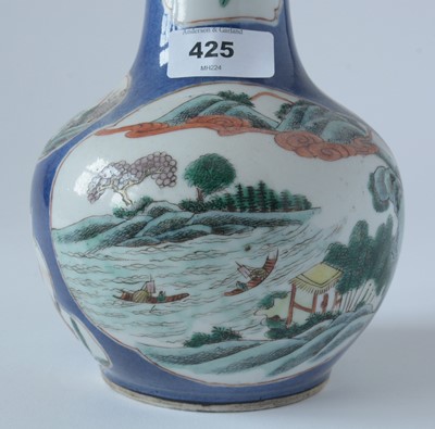 Lot 425 - Pair of Chinese bottle vase