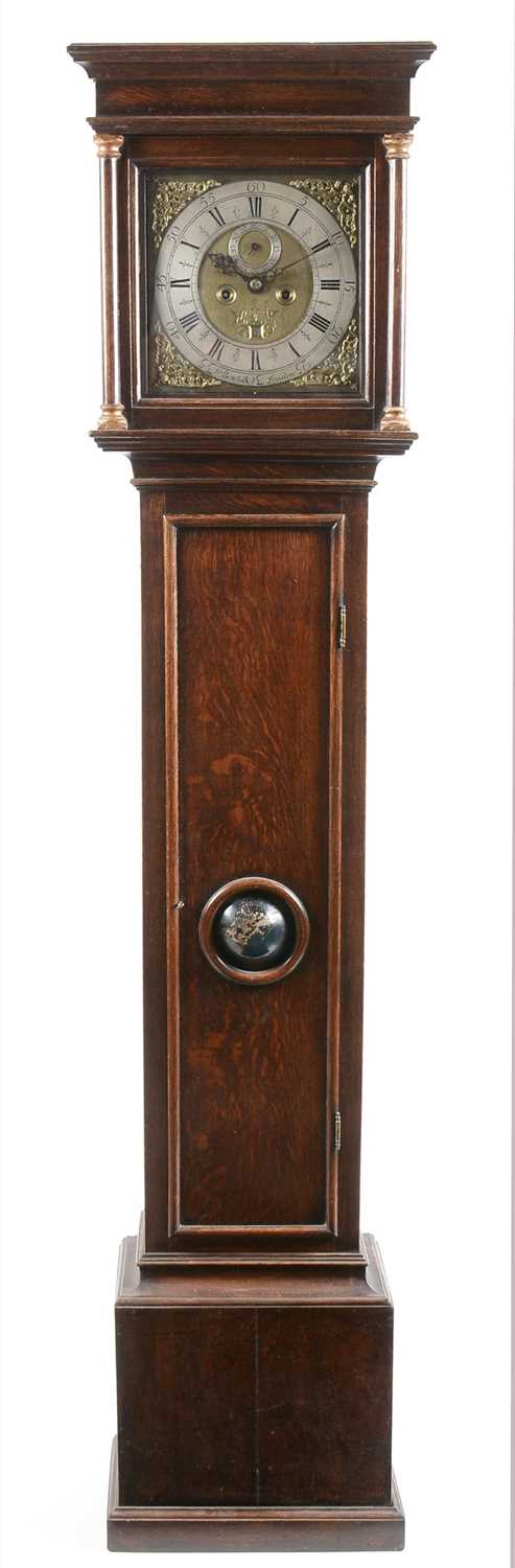 Lot 554 - William Bontell of London: an oak longcase clock
