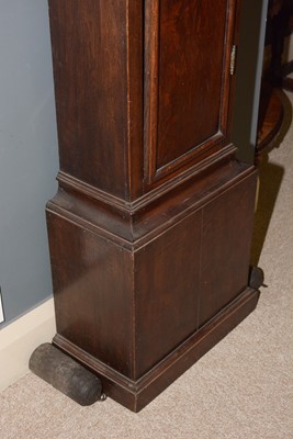 Lot 554 - William Bontell of London: an oak longcase clock
