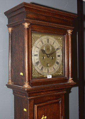 Lot 554 - William Bontell of London: an oak longcase clock