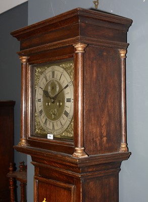 Lot 554 - William Bontell of London: an oak longcase clock