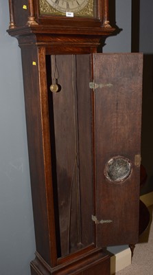 Lot 554 - William Bontell of London: an oak longcase clock