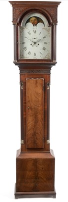 Lot 555 - William Busby of Yarm: a mahogany longcase clock
