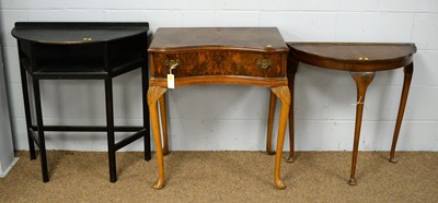 Lot 14 - Three side tables, various.