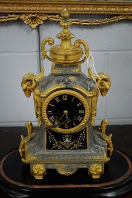 Lot 299 - A French mantel clock.