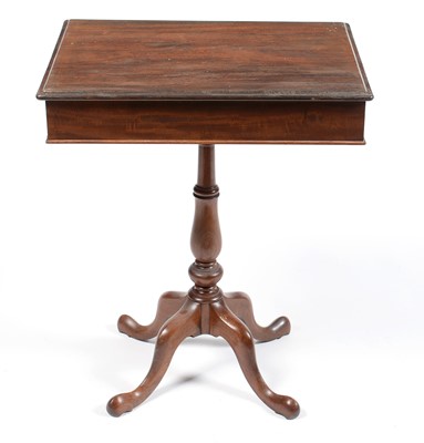 Lot 642 - A Victorian mahogany work/occasional table