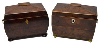 Lot 587 - Two early 19th Century tea caddies