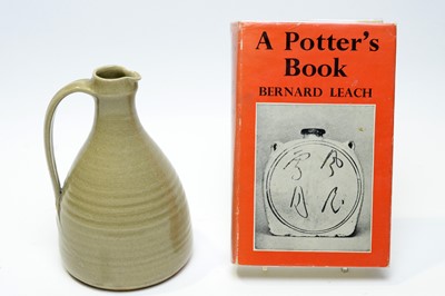 Lot 518 - St Ives stoneware jug, Bernard Leach book