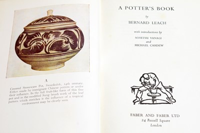Lot 518 - St Ives stoneware jug, Bernard Leach book