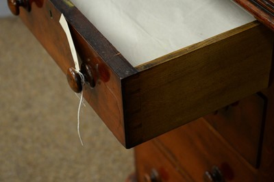 Lot 52 - A late Victorian/early Edwardian mahogany writing desk