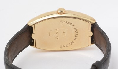 Lot 7 - Franck Muller Cintree Curvex: an 18ct yellow gold cased automatic wristwatch