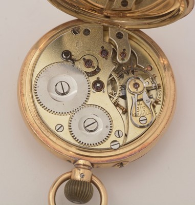 Lot 8 - Stauffer & Sons: an 18ct yellow gold open faced pocket watch