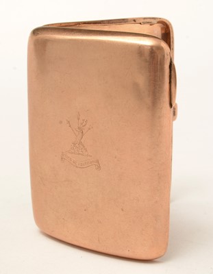 Lot 96 - An Edwardian 9ct gold cigarette case.