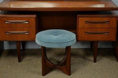 Lot 45 - A dressing table with stool and two bedside cabinets