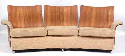 Lot 631 - G-Plan: a vintage 'Tulip' pattern three-piece lounge suite.