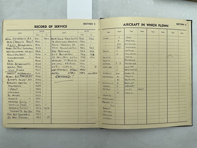 Lot 996 - Four post-war RAF Navigator log books
